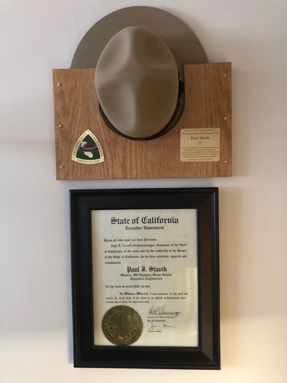 State of California Award